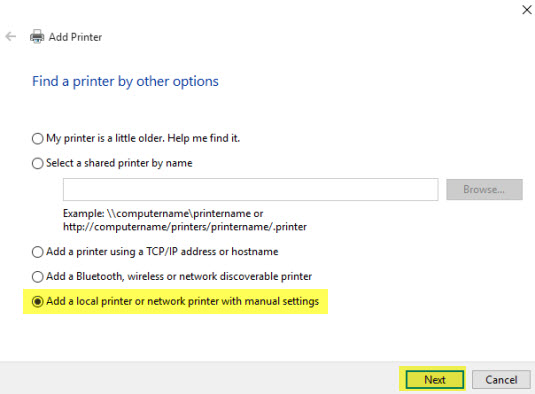 Windows 10 Add Printer Wizard