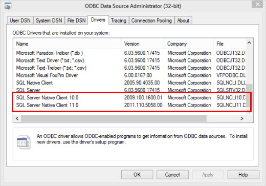 Control Panel | Administrative Tools | ODBC Data Sources