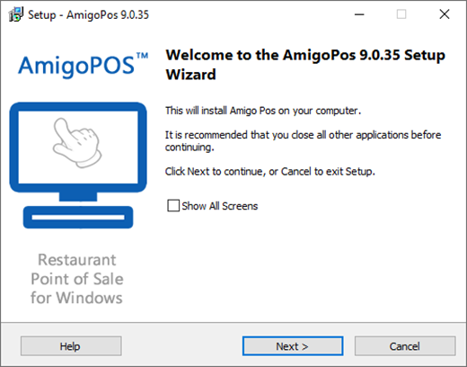 Amigo Pos 8 Installer