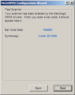 Testing the integrated barcode scanner