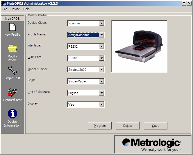 Modifying the settings of a previously configured device