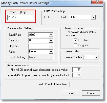 APG OPOS Configuration Utility